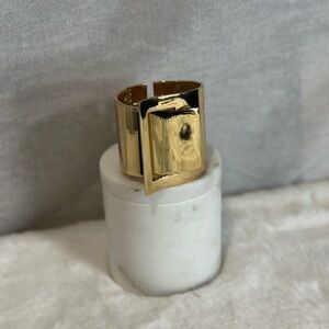 Goldtone Metal Cuff Bracelet